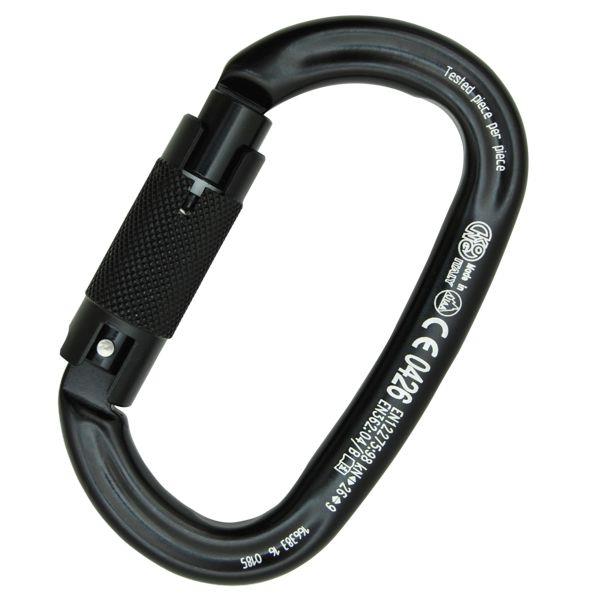 意大利KONG  712橢圓形鋁制登山扣  OVALONE ALU AUTO BLOCK BLACK