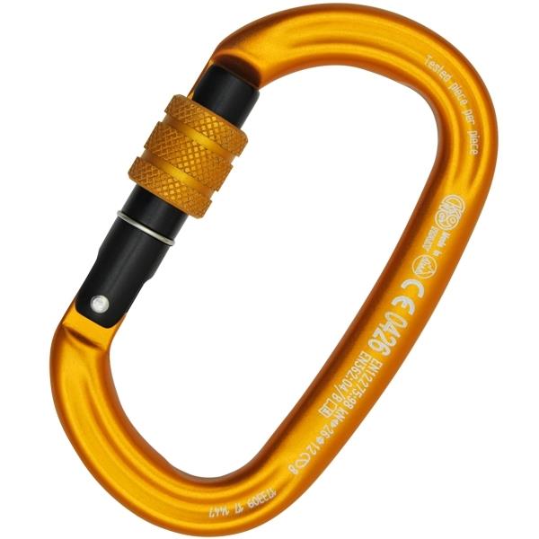 意大利KONG  712橢圓形鋁合金豎鎖OVALONE ALU SCREW ORANGE
