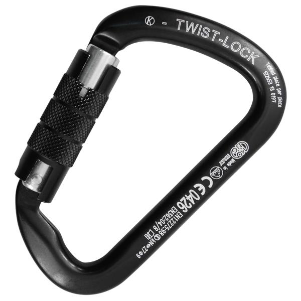 意大利KONG   737輕鋁合金寬闊大開口鎖  LARGE MULTIUSE ALU TWIST BLACK