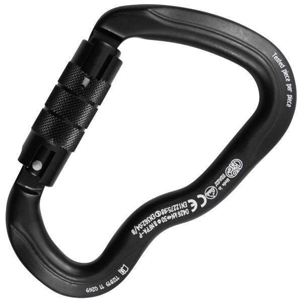 意大利KONG  778鋁合金豎鎖扭鎖 FERRATA GHIERA TWIST LOCK NERO