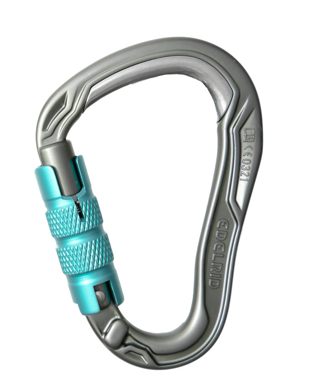 德國  愛德瑞德 Edelrid  HMS Bulletproof Triple	73727	登山攀巖  HMS加強款梨形自動大開口主鎖