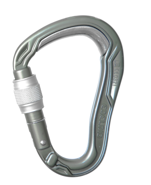 德國  愛德瑞德 Edelrid  HMS Bulletproof Screw	73725	登山攀巖  HMS加強款梨形絲扣大開口主鎖