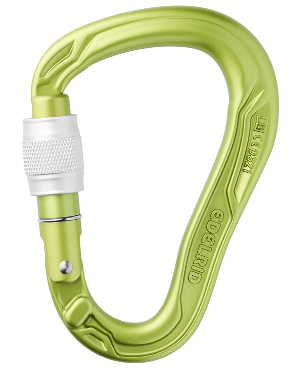 德國  愛德瑞德 Edelrid  HMS Bullet Screw	73738	登山攀巖HMS絲扣大開口梨形主鎖