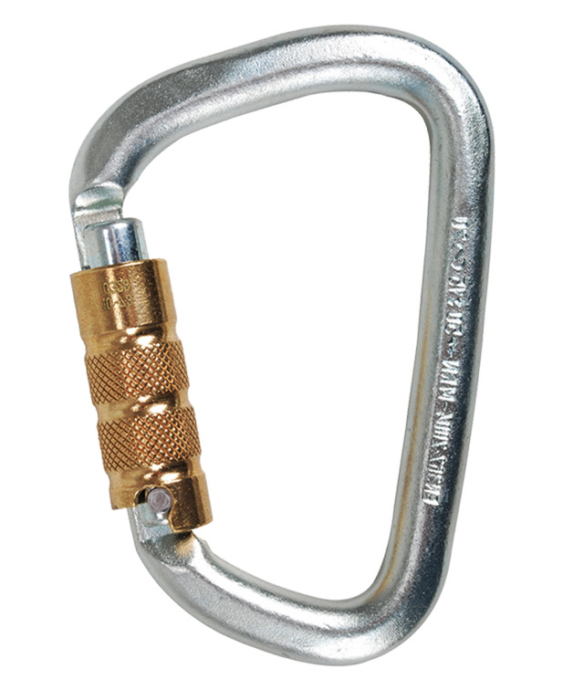 德國  愛德瑞德 Edelrid  Steel Strong Triple 	88247	高空作業(yè)  “D”型三段自動鋼鎖50kN