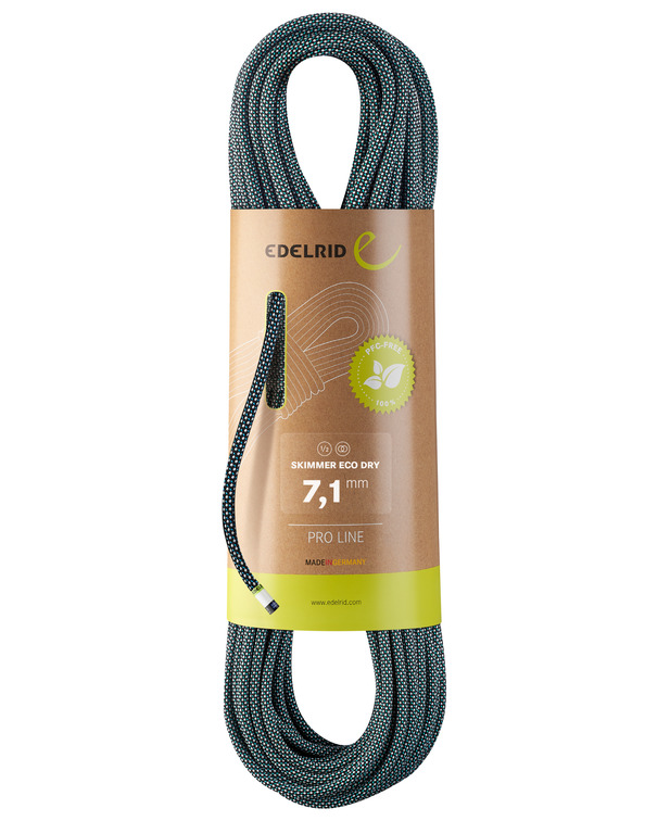 德國  愛德瑞德  Edelrid Skimmer Eco Dry 7,1 mm	71292 防水專業(yè)動(dòng)力繩