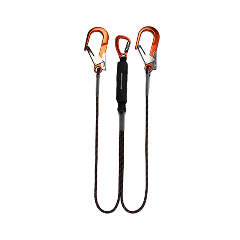 Culpeo Double Absorption 1.5m Wind Power Telecom Aerial Work Double Hook Buffer Rope