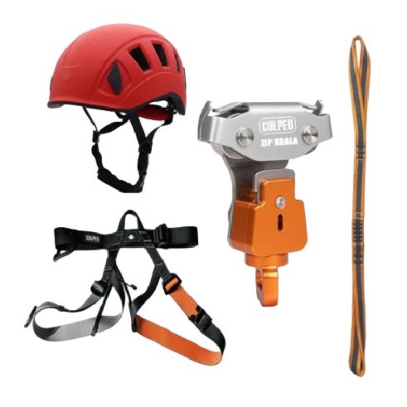 CULPEO ZSK07/08 Adventure Park Roller Continuous Protection System Tourist Equipment Set